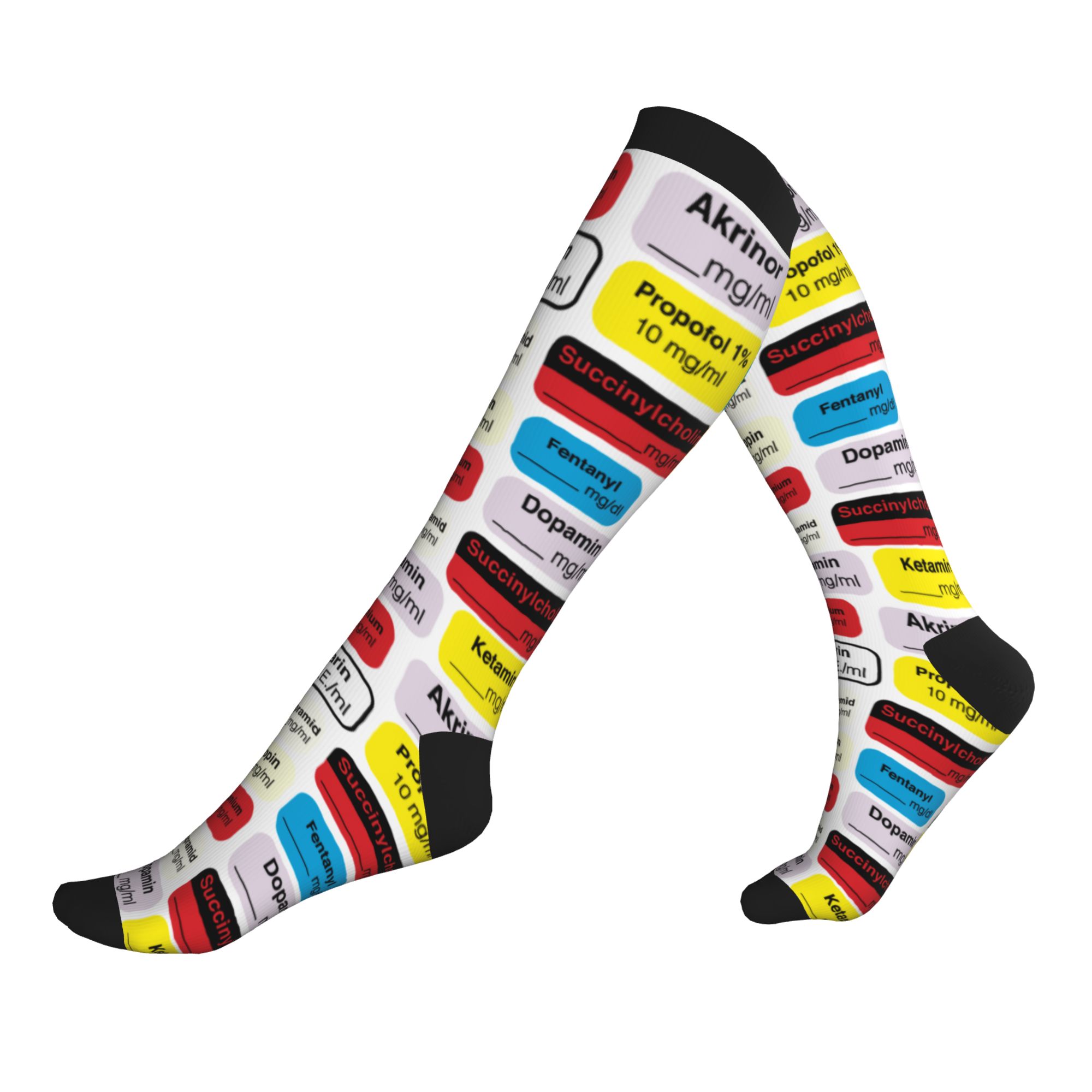 Compression Sock Medical - Etichette per farmaci anestetici, calze a